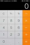 iOS 7 Taschenrechner