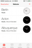 iOS 7 Uhr